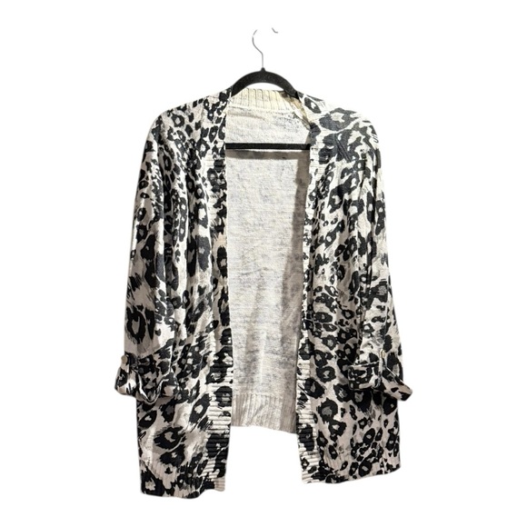 Source Unknown Black and White Patterned Cardigan - Picture 2 of 3
